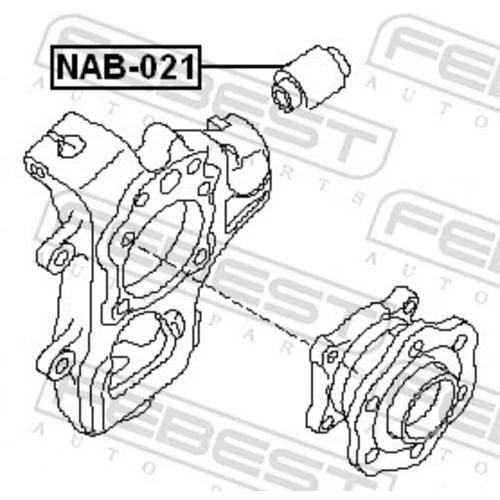 Uloženie riadenia NAB-021 /FEBEST/ - obr. 1