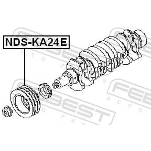 Remenica kľukového hriadeľa FEBEST NDS-KA24E - obr. 1