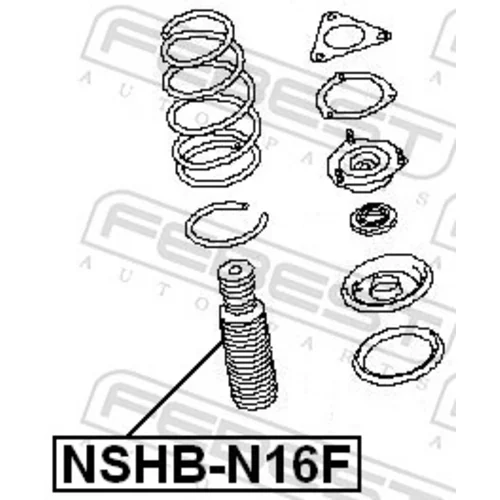 Ochranný kryt/manžeta tlmiča pérovania FEBEST NSHB-N16F - obr. 1