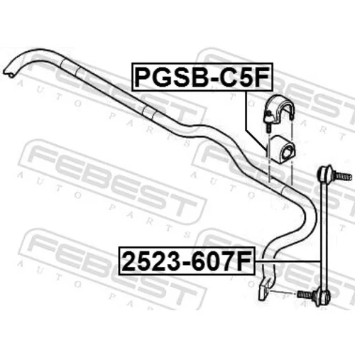 Uloženie priečneho stabilizátora FEBEST PGSB-C5F - obr. 1