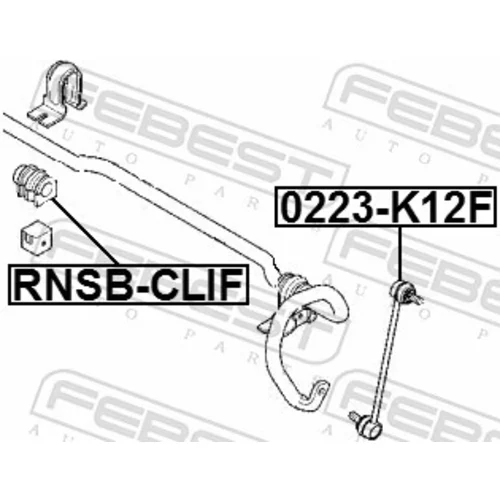 Uloženie priečneho stabilizátora FEBEST RNSB-CLIF - obr. 1