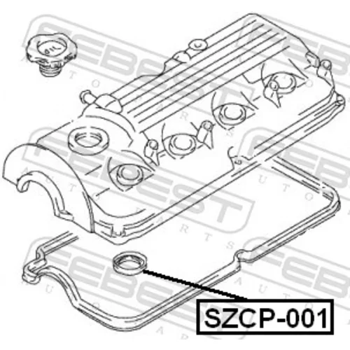 Tesnenie veka hlavy valcov FEBEST SZCP-001 - obr. 1