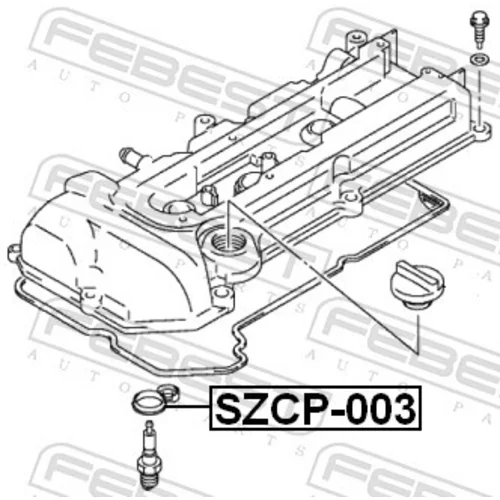 Tesnenie veka hlavy valcov FEBEST SZCP-003 - obr. 1