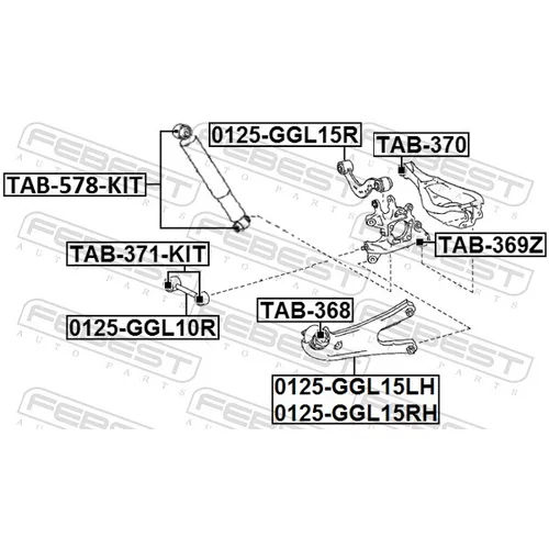 Uloženie riadenia FEBEST TAB-368 - obr. 1