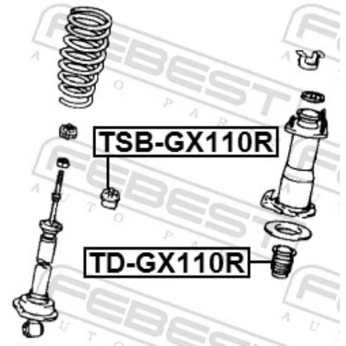 Doraz odpruženia FEBEST TD-GX110R - obr. 1