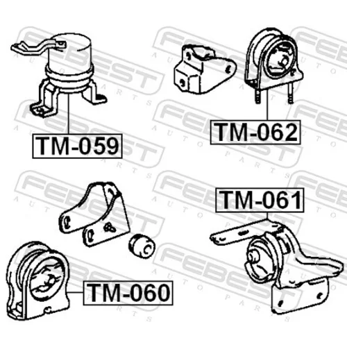 Uloženie motora FEBEST TM-062 - obr. 1