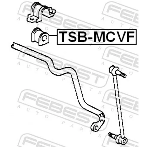 Uloženie priečneho stabilizátora FEBEST TSB-MCVF - obr. 1