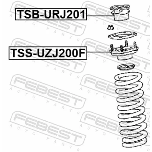 Ložisko pružnej vzpery FEBEST TSS-UZJ200F - obr. 1