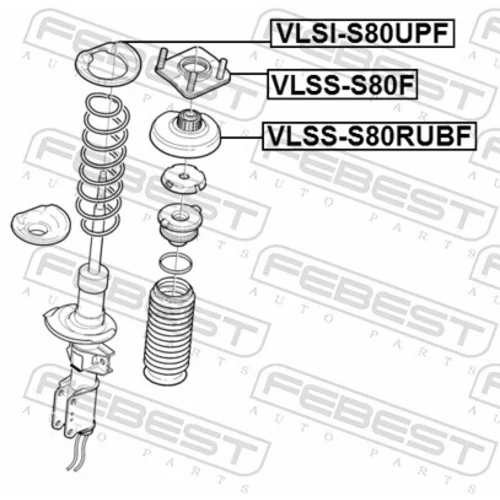 Ložisko pružnej vzpery FEBEST VLSS-S80RUBF - obr. 1