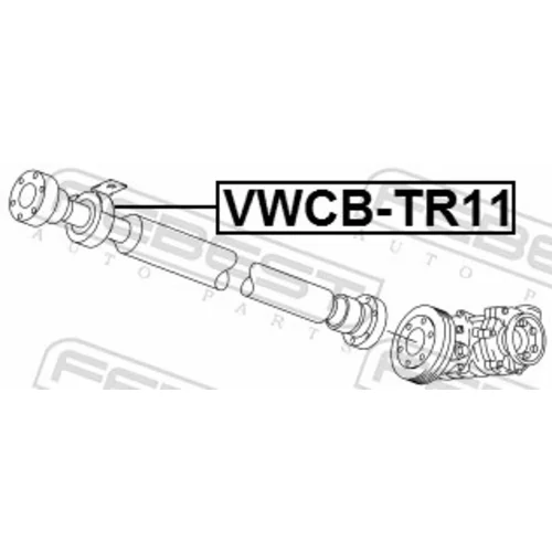 Stredové ložisko kĺbového hriadeľa VWCB-TR11 /FEBEST/ - obr. 1