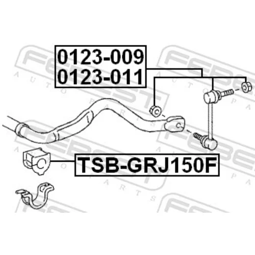 Tyč/Vzpera stabilizátora FEBEST 0123-011 - obr. 1