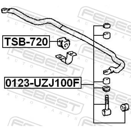 Tyč/Vzpera stabilizátora FEBEST 0123-UZJ100F - obr. 1