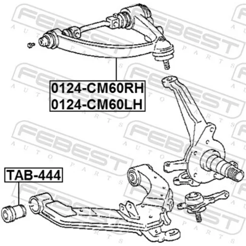 Rameno zavesenia kolies FEBEST 0124-CM60RH - obr. 1