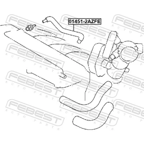 Potrubie FEBEST 01451-2AZFE - obr. 1