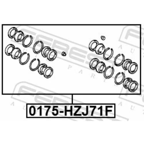 Opravná sada brzdového strmeňa FEBEST 0175-HZJ71F - obr. 1