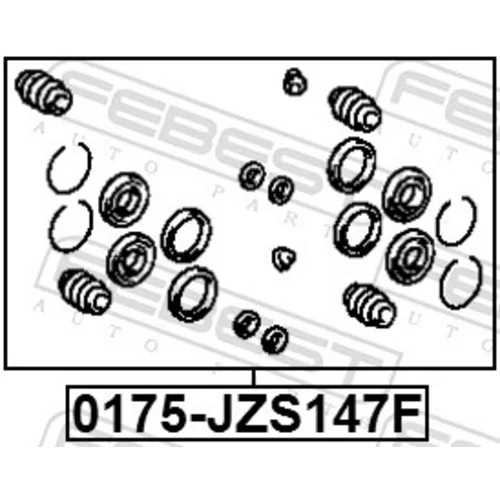 Opravná sada brzdového strmeňa FEBEST 0175-JZS147F - obr. 1