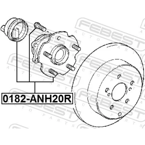 Náboj kolesa FEBEST 0182-ANH20R - obr. 1