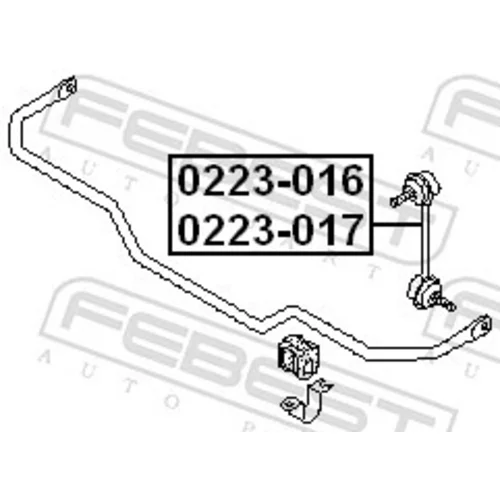 Tyč/Vzpera stabilizátora FEBEST 0223-017 - obr. 1