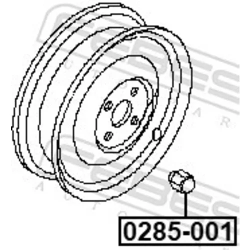 Matica kolesa FEBEST 0285-001 - obr. 1