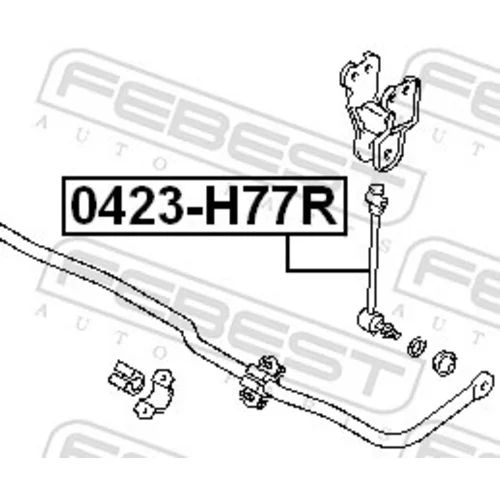 Tyč/Vzpera stabilizátora FEBEST 0423-H77R - obr. 1