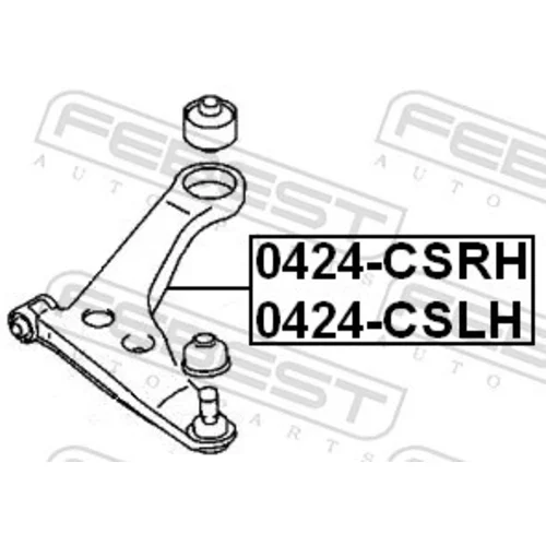 Rameno zavesenia kolies FEBEST 0424-CSRH - obr. 1