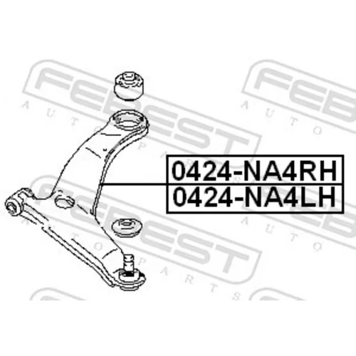 Rameno zavesenia kolies FEBEST 0424-NA4RH - obr. 1