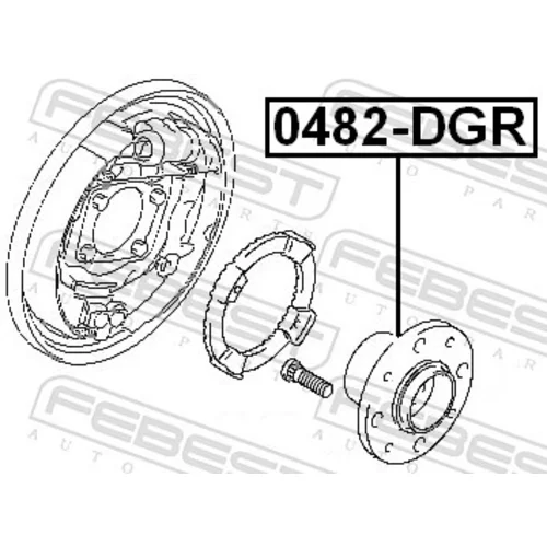 Náboj kolesa FEBEST 0482-DGR - obr. 1