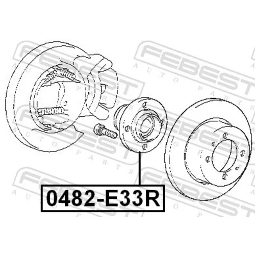 Náboj kolesa FEBEST 0482-E33R - obr. 1