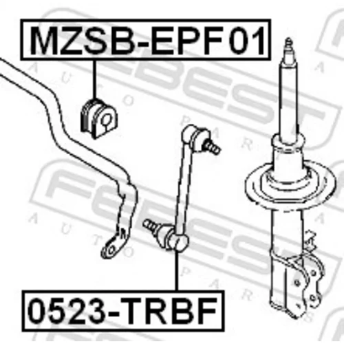 Tyč/Vzpera stabilizátora 0523-TRBF /FEBEST/ - obr. 1