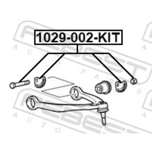 Skrutka pre nastavenie odklonu kolesa FEBEST 1029-002-KIT - obr. 1