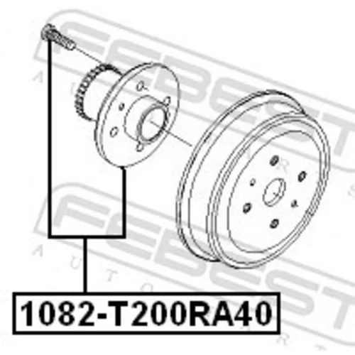 Náboj kolesa 1082-T200RA40 /FEBEST/ - obr. 1