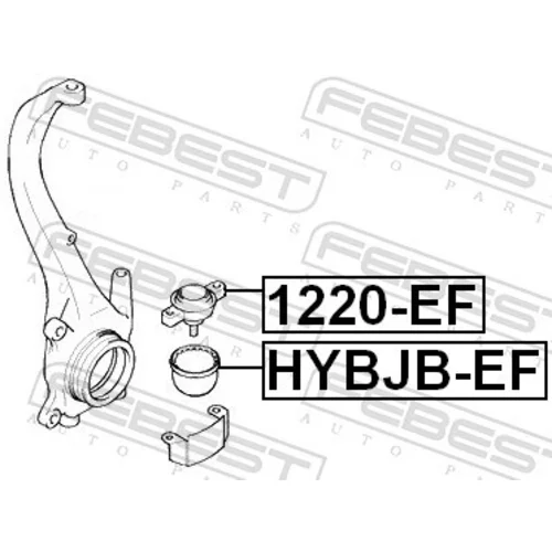 Zvislý/nosný čap FEBEST 1220-EF - obr. 1