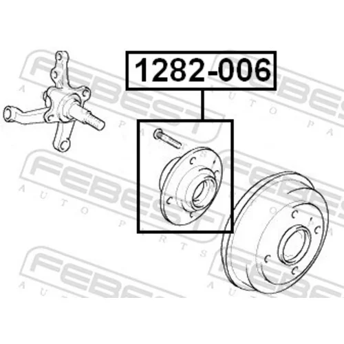 Náboj kolesa FEBEST 1282-006 - obr. 1