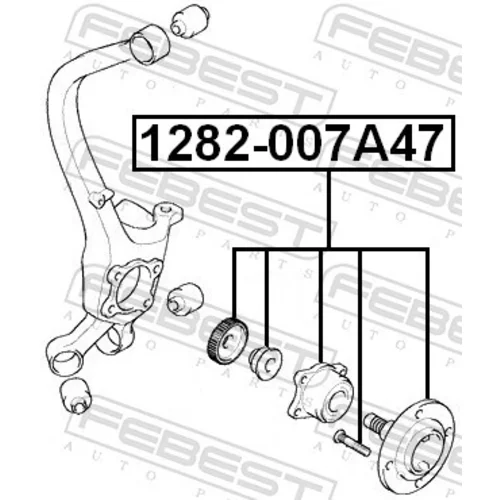 Náboj kolesa FEBEST 1282-007A47 - obr. 1