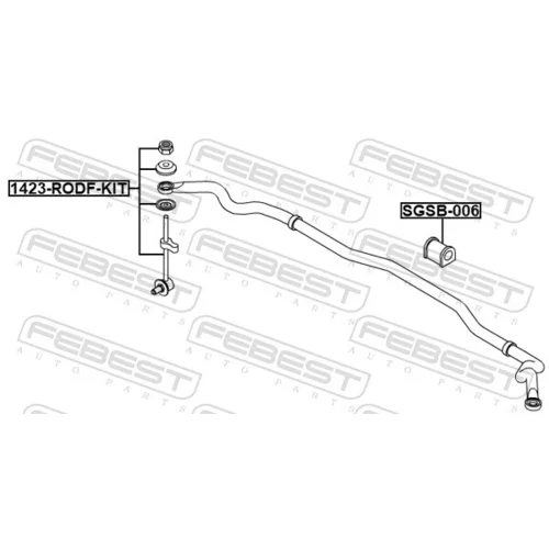 Tyč/Vzpera stabilizátora FEBEST 1423-RODF-KIT - obr. 1