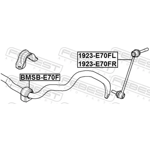 Tyč/Vzpera stabilizátora 1923-E70FL /FEBEST/ - obr. 1