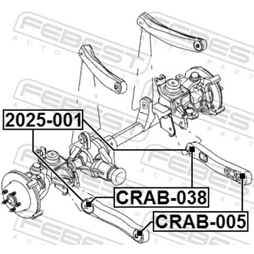 Rameno zavesenia kolies FEBEST 2025-001 - obr. 1