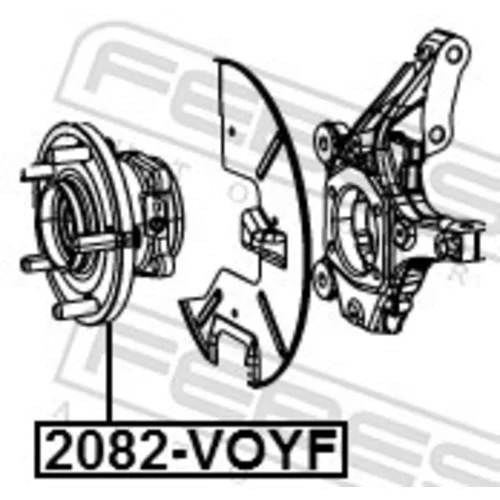 Náboj kolesa FEBEST 2082-VOYF - obr. 1