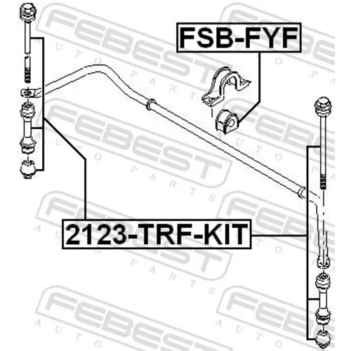 Tyč/Vzpera stabilizátora FEBEST 2123-TRF-KIT - obr. 1