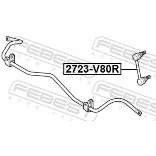 Tyč/Vzpera stabilizátora FEBEST 2723-S80R - obr. 1