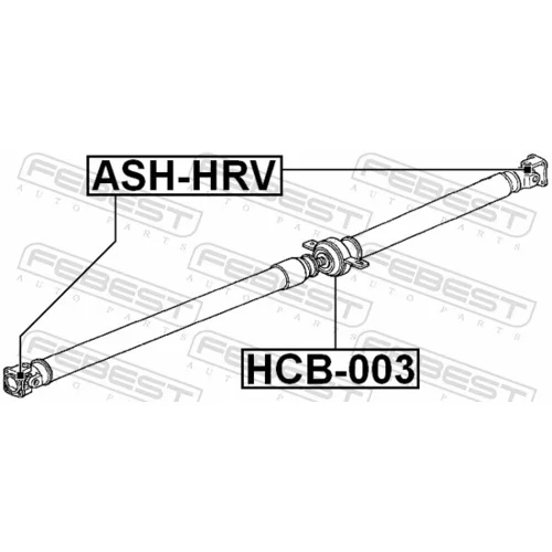 Kĺb pozdĺžneho hriadeľa FEBEST ASH-HRV - obr. 1