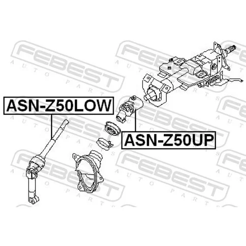 Hriadeľ riadenia FEBEST ASN-Z50UP - obr. 1