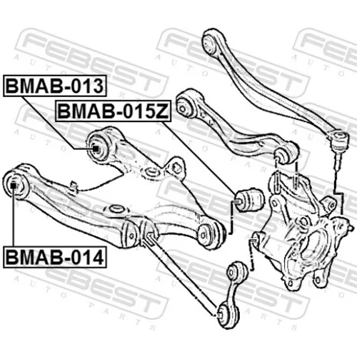 Uloženie riadenia BMAB-013 /FEBEST/ - obr. 1