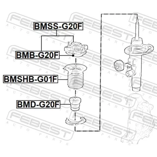 Doraz odpruženia FEBEST BMD-G20F - obr. 1