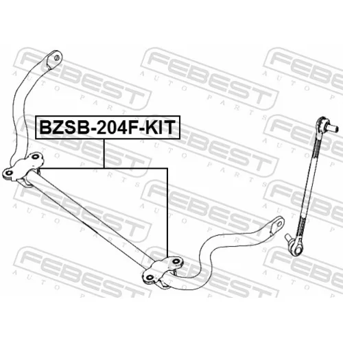 Opravná sada uloženia stabilizátora FEBEST BZSB-204F-KIT - obr. 1