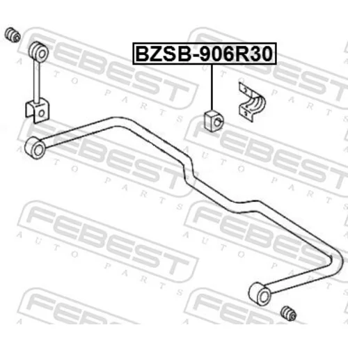 Uloženie priečneho stabilizátora FEBEST BZSB-906R30 - obr. 1