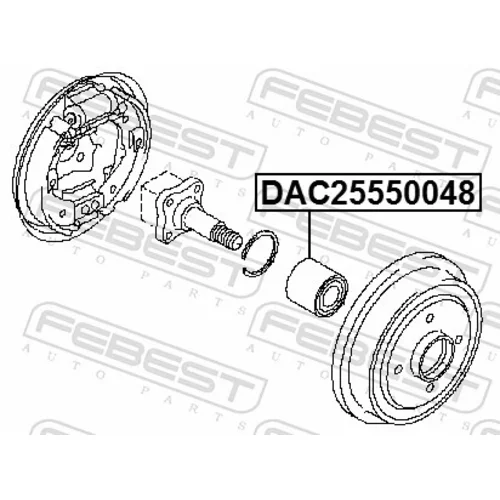 Ložisko kolesa FEBEST DAC25550048 - obr. 1