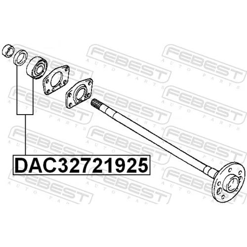 Ložisko hnacieho hriadeľa FEBEST DAC32721925 - obr. 1