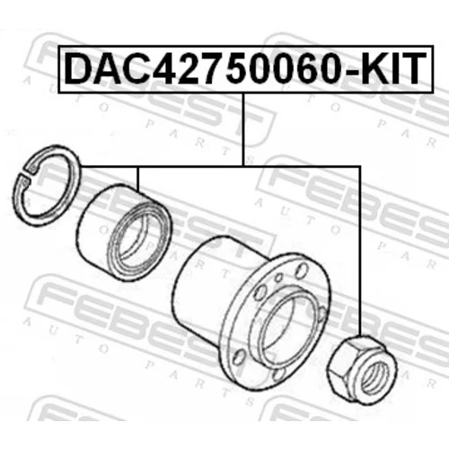 Ložisko kolesa - opravná sada FEBEST DAC42750060-KIT - obr. 1