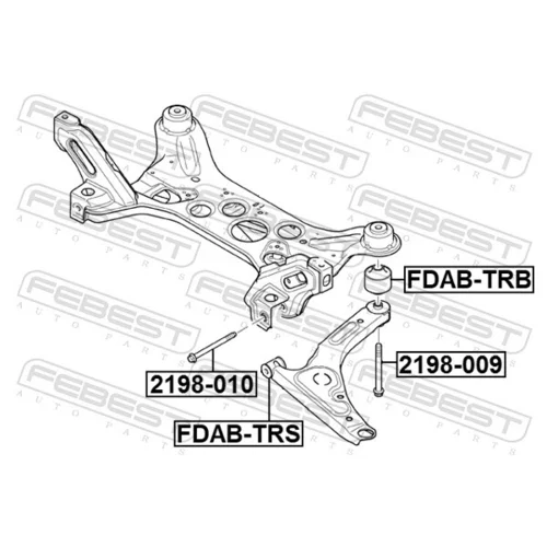 Uloženie riadenia FEBEST FDAB-TRB - obr. 1